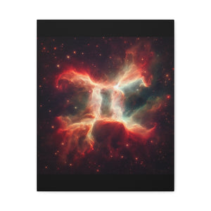 Celestial Canvas Wall Art, Starry Decor, Zodiac Home Accent, Gift for Astrology Lovers, Galaxy Art Print, Cosmic Wall Decor