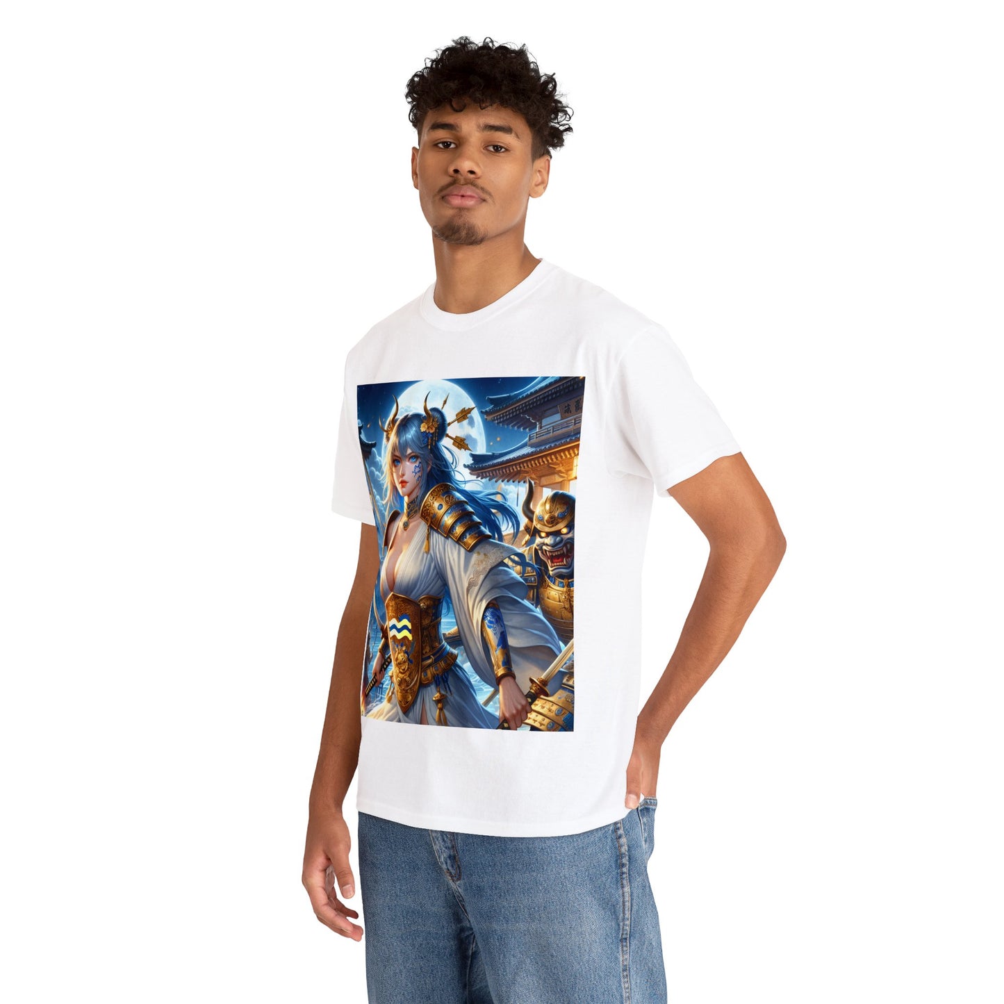 Samurai Aquarius (F4) Unisex Heavy Cotton Tee