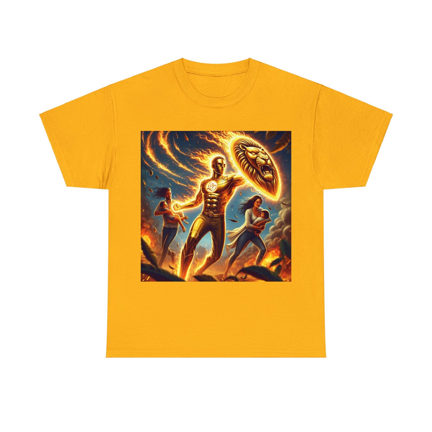 Leo Father's Day (5) Unisex Heavy Cotton Tee