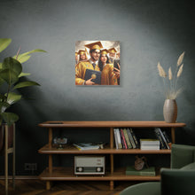 Load image into Gallery viewer, Graduation Celebration Canvas Wall Art, Perfect Gift for Graduates, Home Decor, Graduation Party Decor, Unique Graduation Memory

