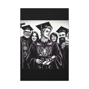 Graduation Canvas Wall Art, Matte Canvas Print for Celebrations, Unique Gift for Graduates, Custom Decor, Memorable Keepsake