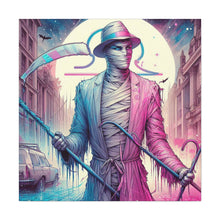 Load image into Gallery viewer, Canvas Print - Halloween Libra Mummy Astrology Design
