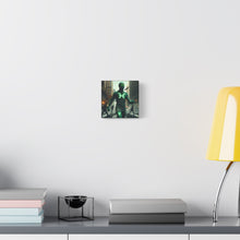 Load image into Gallery viewer, Glow-in-the-Dark Pisces Canvas Art, Zodiac Decor, Astrology Wall Art, Gift for Him/Her, Unique Home Decor, Mystic Vibe
