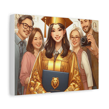Load image into Gallery viewer, Graduation Canvas Print, Personalized Gift, Graduation Decor, Student Artwork, Wall Art for Celebrations
