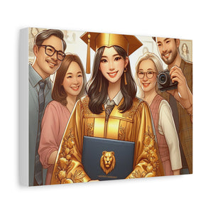Graduation Canvas Print, Personalized Gift, Graduation Decor, Student Artwork, Wall Art for Celebrations