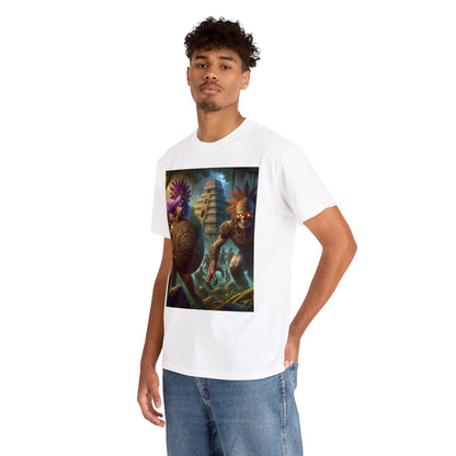 Sagittarius Aztec (F1) Unisex Heavy Cotton Tee