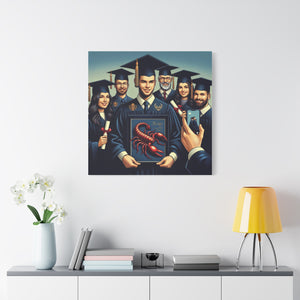 Graduation Canvas Wall Art, Perfect Gift for Graduates, Customizable Graduation Gift, College Decor, Graduation Celebration Decor