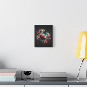 Cosmic Crab Canvas Wall Art, Nebula Art Print, Home Decor, Astrological Gift, Galactic Art Piece, Space-Themed Decoration