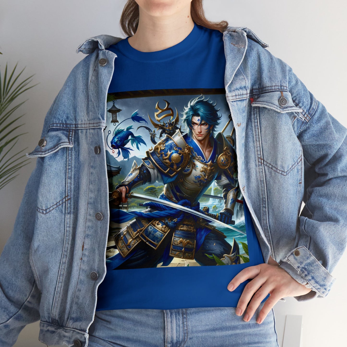 Samurai Aquarius (2) Unisex Heavy Cotton Tee