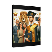 Load image into Gallery viewer, Graduation Canvas Wall Art, Family Celebration, Proud Graduate Gift, Personalized Home Decor, Customizable Art Piece
