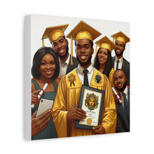 Load image into Gallery viewer, Graduation Celebration Canvas Art, Custom Wall Decor for Graduates, Gift for Newly Graduated, Inspirational Graduate Wall Art, [...]
