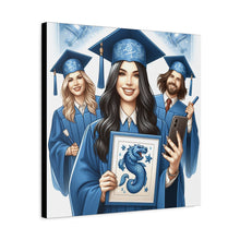 Load image into Gallery viewer, Graduation Canvas Print, Custom Artwork for Grads, Wall Art, Graduation Gift, Decor for Students, Personalized Keepsake
