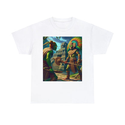 Pisces Aztec (2) Unisex Heavy Cotton Tee