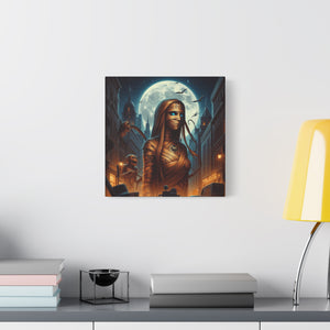 Canvas Print - Halloween Virgo Astrology Mummy