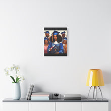 Load image into Gallery viewer, Graduation Canvas Print, Gift for Her, Home Decor, Celebration Artwork, Inspirational Graduation Gift
