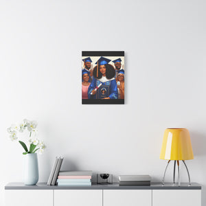 Graduation Canvas Print, Gift for Her, Home Decor, Celebration Artwork, Inspirational Graduation Gift