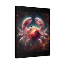 Load image into Gallery viewer, Cosmic Crab Canvas Art Print, Wall Decor, Unique Gift, Space Lover, Astrology, Home Decor, Modern Art
