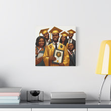 Load image into Gallery viewer, Graduation Celebration Canvas Art, Custom Wall Decor for Graduates, Gift for Newly Graduated, Inspirational Graduate Wall Art, [...]
