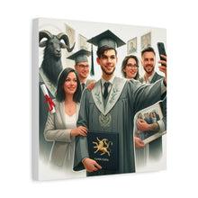 Load image into Gallery viewer, Graduation Canvas Print, Gift for Grads, Wall Art for Celebrations, Proud Graduate Decor, Customizable Artwork
