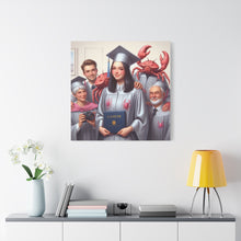 Load image into Gallery viewer, Cancer Zodiac Graduation Canvas Art, Personalized Gift for Graduates, Unique Home Decor, Wall Art, Graduation Gift Idea
