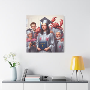 Cancer Zodiac Graduation Canvas Art, Personalized Gift for Graduates, Unique Home Decor, Wall Art, Graduation Gift Idea
