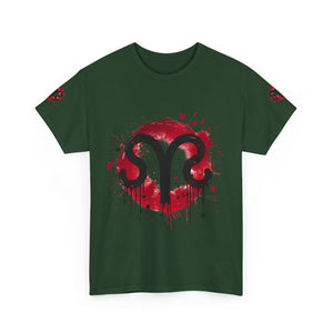 Bold Graphic Aries T-Shirt, Unisex Tee for Astrology Lovers, Unique Gift for Birthdays, Casual Wear, Statement Piece