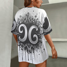 Load image into Gallery viewer, Cancer Round Neck Loose T-Shirt (Inky Splatter) 3
