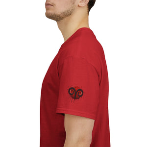 Aries Heart Tee, Unisex Heavy Cotton T-Shirt, Astrology Gift, Birthday Present, Graphic Tee, Casual Wear, Unique Design