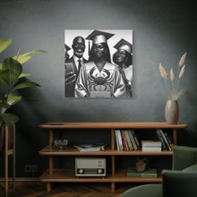 Load image into Gallery viewer, Graduation Family Canvas Art, Graduation Gift, Wall Decor, Education Celebration, Black History Month, Motivational Art

