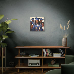 Graduation Canvas Print, Family Celebration Wall Art, Gift for Grads, Personalized Decor, Graduation Ceremony Keepsake