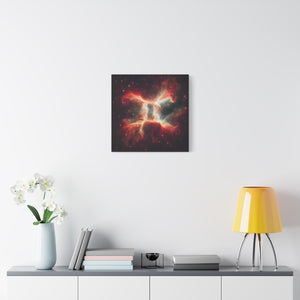 Celestial Canvas Wall Art, Starry Decor, Zodiac Home Accent, Gift for Astrology Lovers, Galaxy Art Print, Cosmic Wall Decor