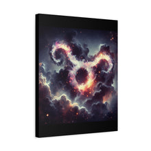 Load image into Gallery viewer, Cosmic Taurus Canvas Art, Zodiac Decor, Astrology Wall Hanging, Gift for Taurus, Home Decor, Space Art
