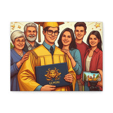 Load image into Gallery viewer, Graduation Canvas Wall Art, Family Celebration Decor, Gift for Graduates, Home Decoration, Personalized Memory
