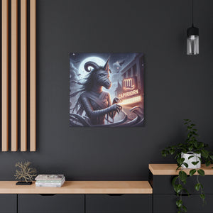 Canvas Print - Halloween Capricorn Astrology Mummy