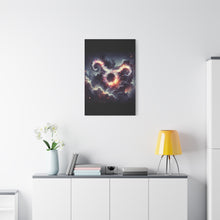 Load image into Gallery viewer, Cosmic Taurus Canvas Art, Zodiac Decor, Astrology Wall Hanging, Gift for Taurus, Home Decor, Space Art
