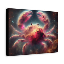Load image into Gallery viewer, Cosmic Crab Canvas Art Print, Wall Decor, Unique Gift, Space Lover, Astrology, Home Decor, Modern Art
