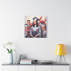 Cancer Zodiac Graduation Canvas Art, Personalized Gift for Graduates, Unique Home Decor, Wall Art, Graduation Gift Idea
