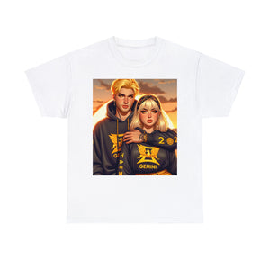 Unisex Gemini Couple (3) Heavy Cotton Tee