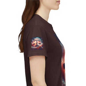Cosmic Libra Justice Tee, Celestial Balance Shirt, Astrology Themed T-Shirt, Gift for Science Lovers, Unisex Heavy Cotton Tee