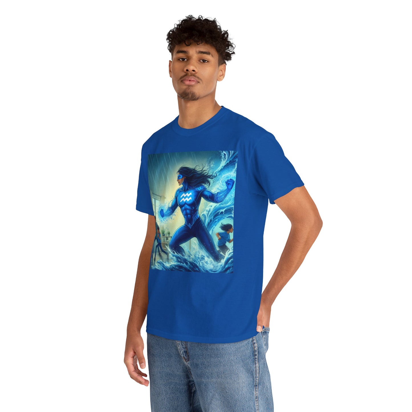 Aquarius Mother's Day (2) Unisex Heavy Cotton Tee