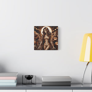 Canvas Wall Art: Halloween Virgo Astrology Mummy