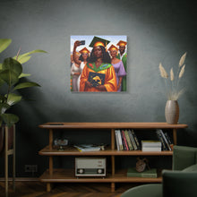Load image into Gallery viewer, Graduation Canvas Art, Celebratory Wall Decor, College Graduation Gift, Personalized Room Decoration, Unique Art for Graduates
