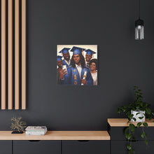 Load image into Gallery viewer, Graduation Canvas Print, Family Celebration Wall Art, Gift for Grads, Personalized Decor, Graduation Ceremony Keepsake

