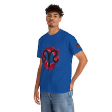 Load image into Gallery viewer, Bold Graphic Aries T-Shirt, Unisex Tee for Astrology Lovers, Unique Gift for Birthdays, Casual Wear, Statement Piece
