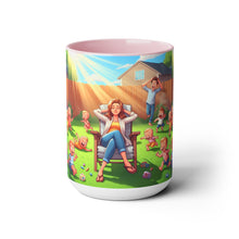 Load image into Gallery viewer, Mother&#39;s Day (2) Two-Tone Coffee Mugs, 15oz
