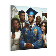 Load image into Gallery viewer, Graduation Celebration Canvas Wall Art, Personalized Gift, Home Décor, Graduation Keepsake, Unique Family Portrait
