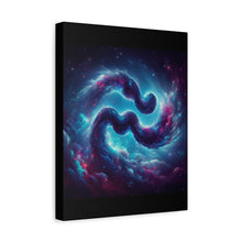 Load image into Gallery viewer, Galactic Aquarius Canvas Art Print, Cosmic Wall Decor, Nebula Artwork, Home Office Decor, Space Themed Gift

