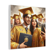 Load image into Gallery viewer, Graduation Celebration Canvas Wall Art, Perfect Gift for Graduates, Home Decor, Graduation Party Decor, Unique Graduation Memory

