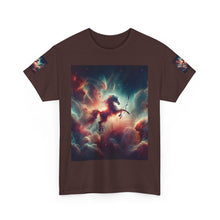Load image into Gallery viewer, Sagittarius Galactic Unicorn Tee - Unisex Cotton T-Shirt for Cosmic Lovers, Fantasy Fans, Trendy Apparel, Astral War Merch, Gift for All Occasions
