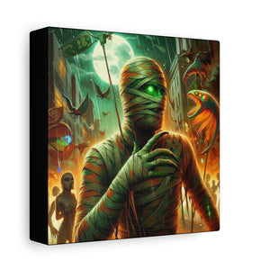 Canvas Print Halloween Pisces Mummy